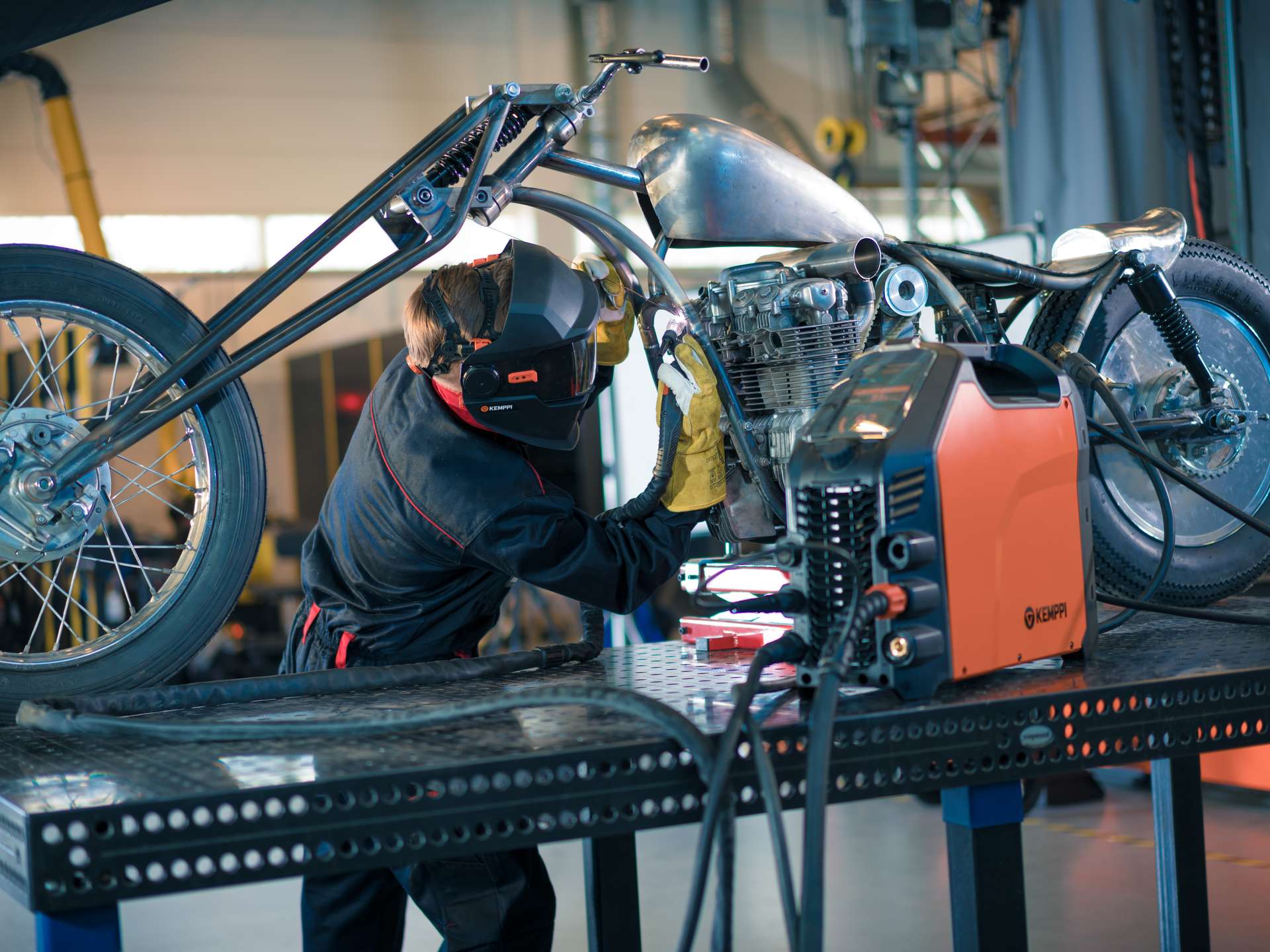 Welding Education Comes in Handy in Motorcycle Building