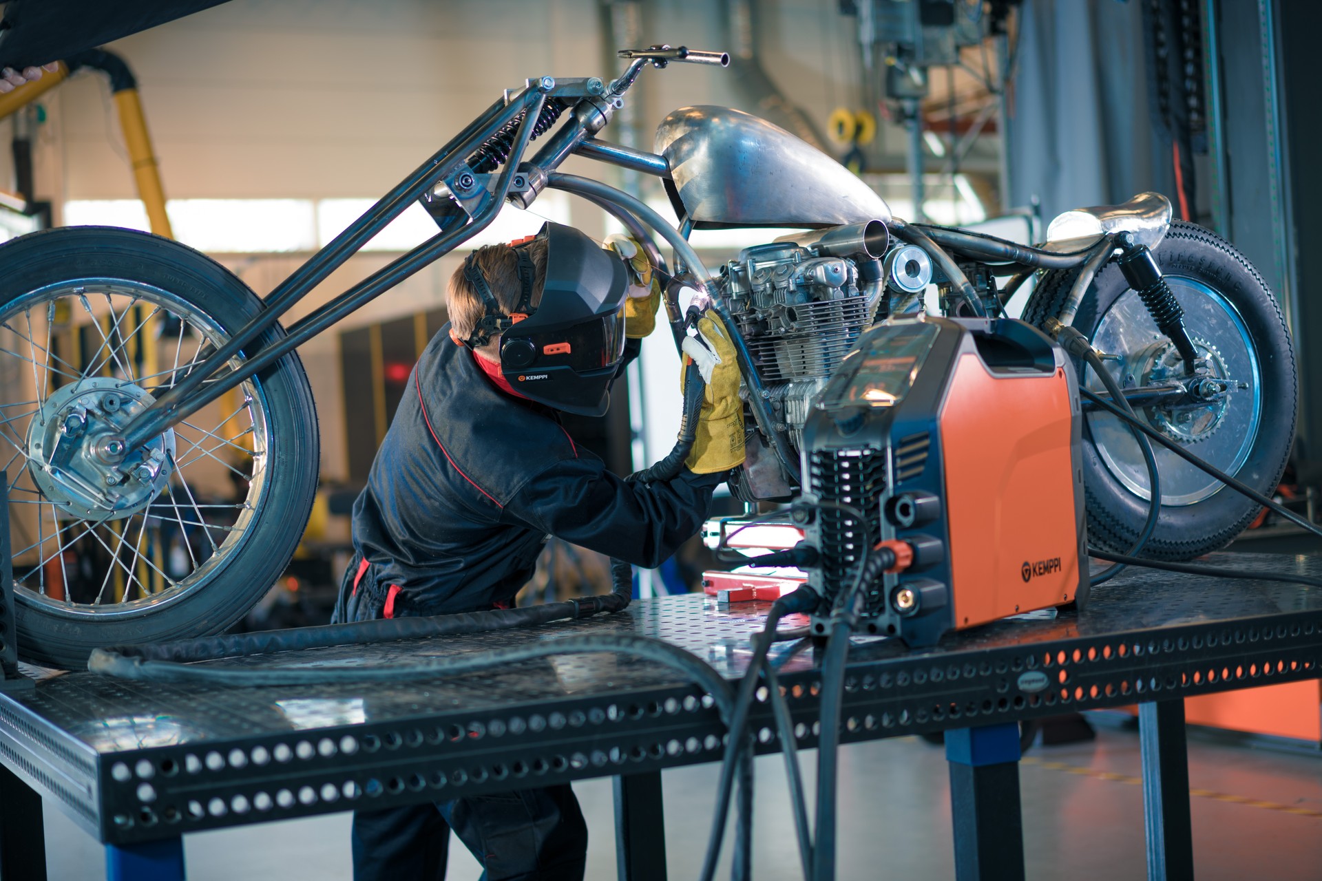 Welding Education Comes in Handy in Motorcycle Building