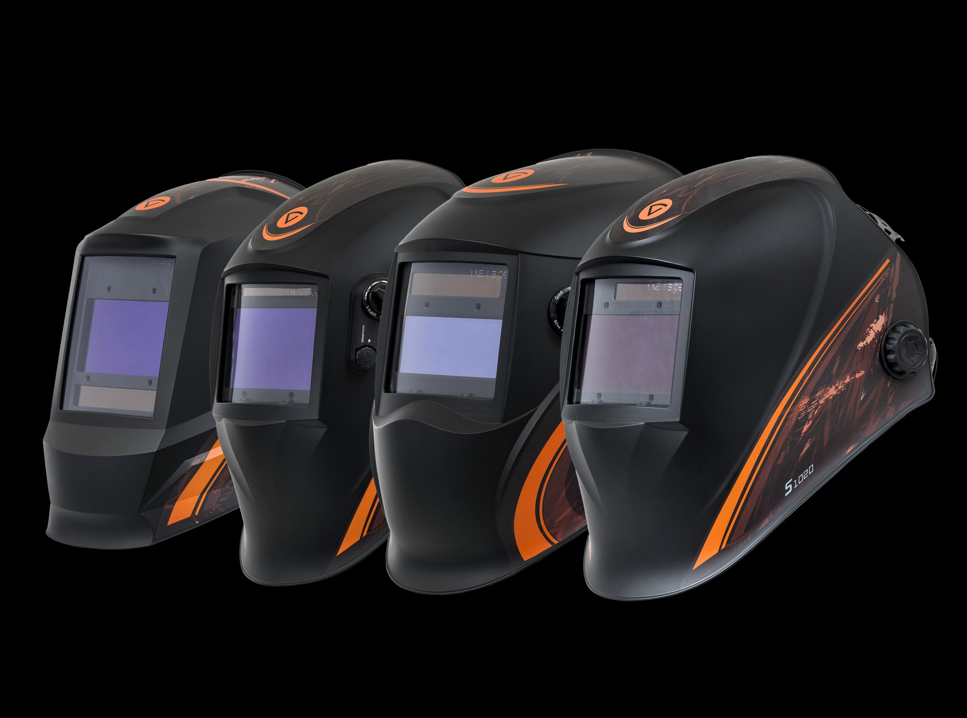 S-line auto-darkening welding masks
