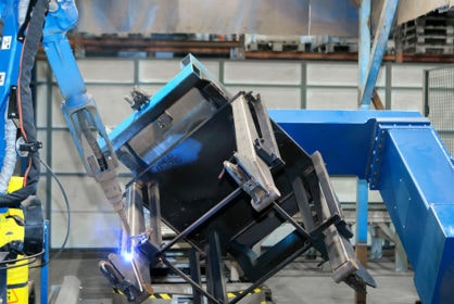 Robotic welding of a workpiece requires seamless collaboration