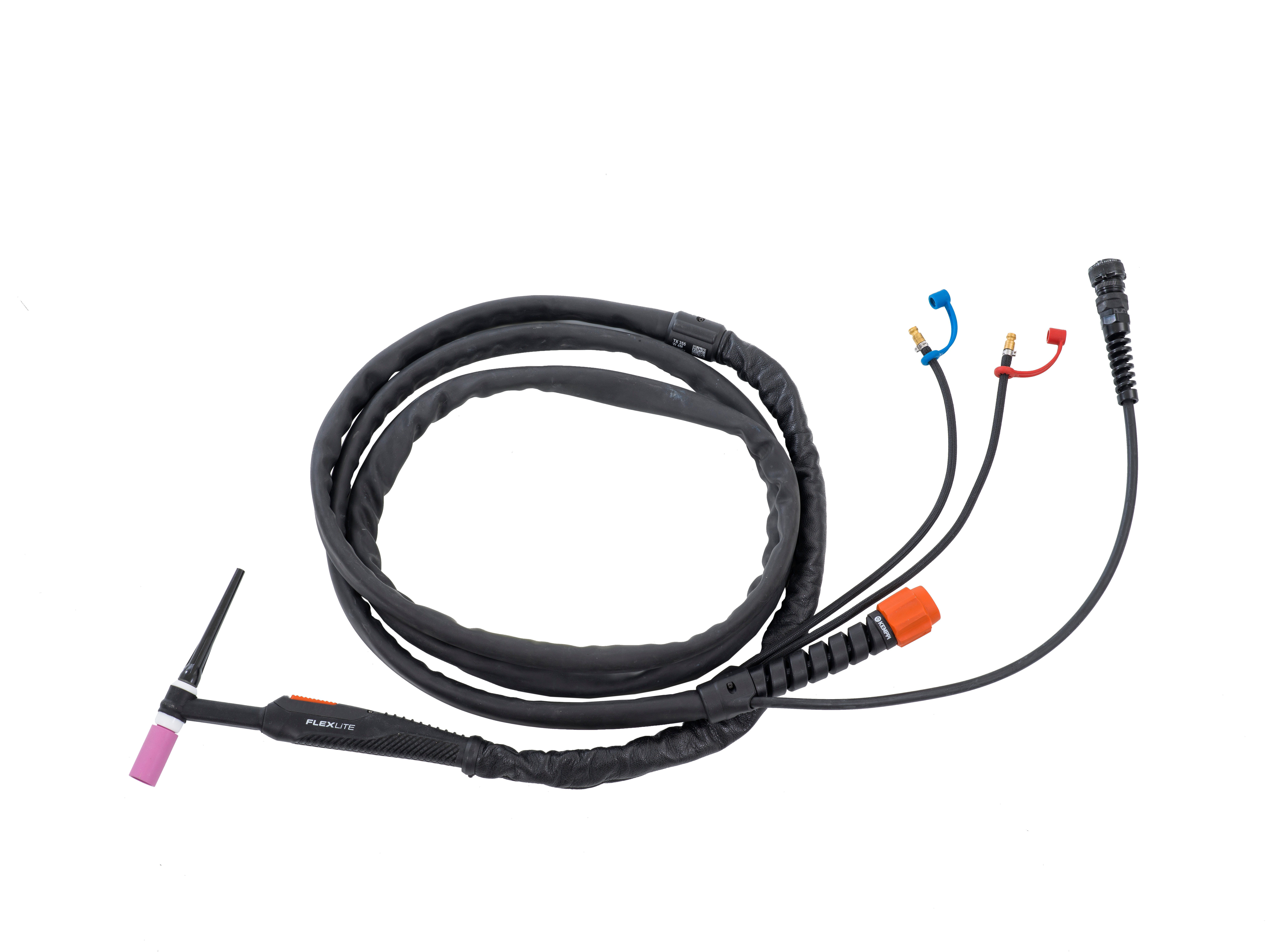 Cavo Integrato Rosso Per Torcia Saldatura TIG WP26 - Connessione Rapida Gas/Elettrico - 250A