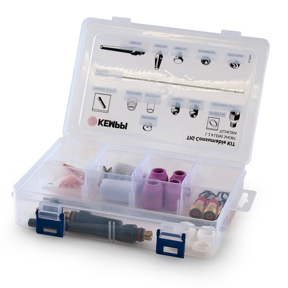 TIG Consumable Kit L 2.4 Lens Short | Kemppi
