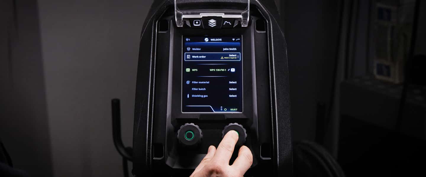 Selected Kemppi welding machines now have a built-in connection to WeldEye welding management software