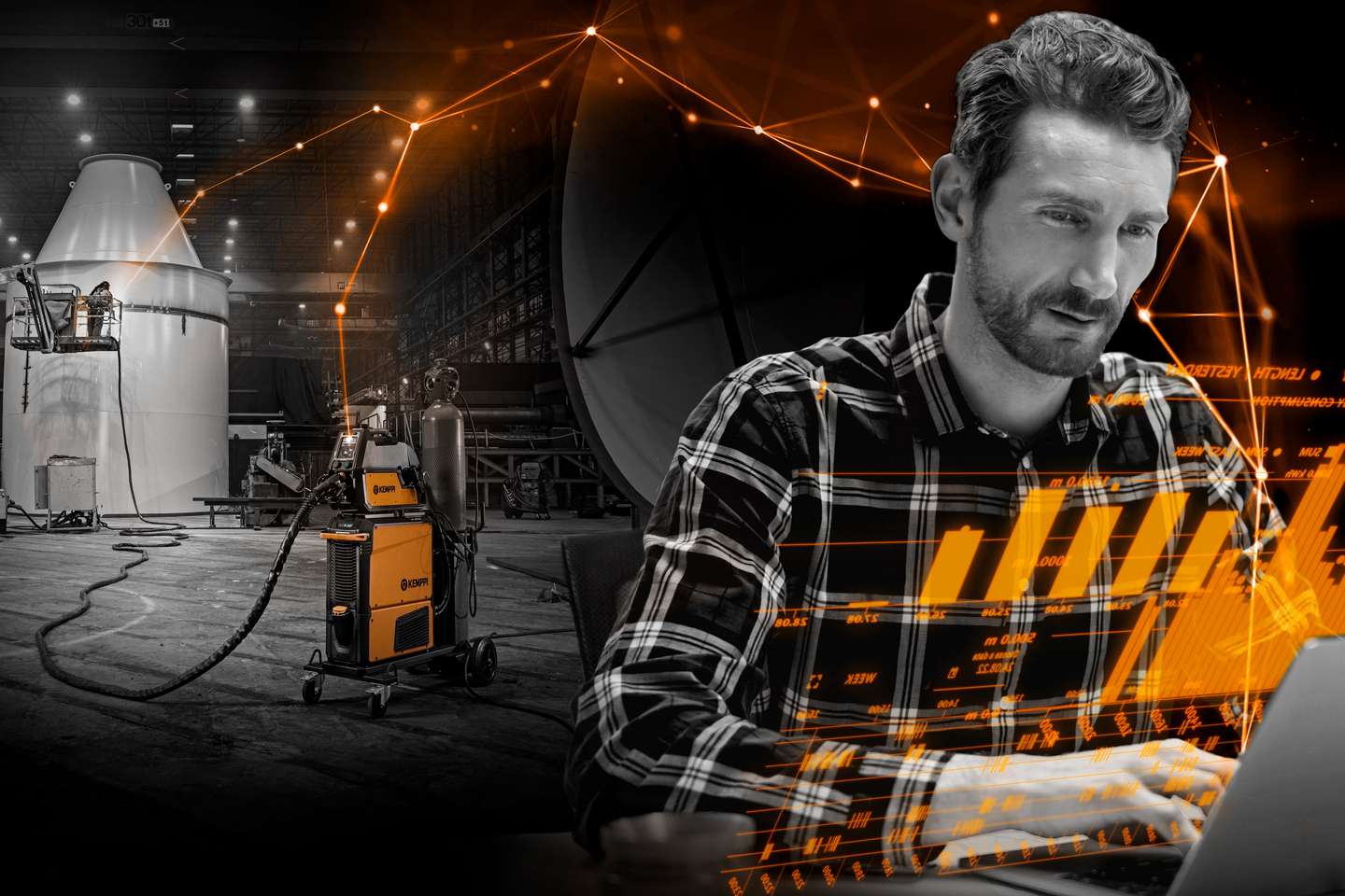 Track arc on time and welding parameters